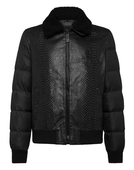 Leather Bomber Skull