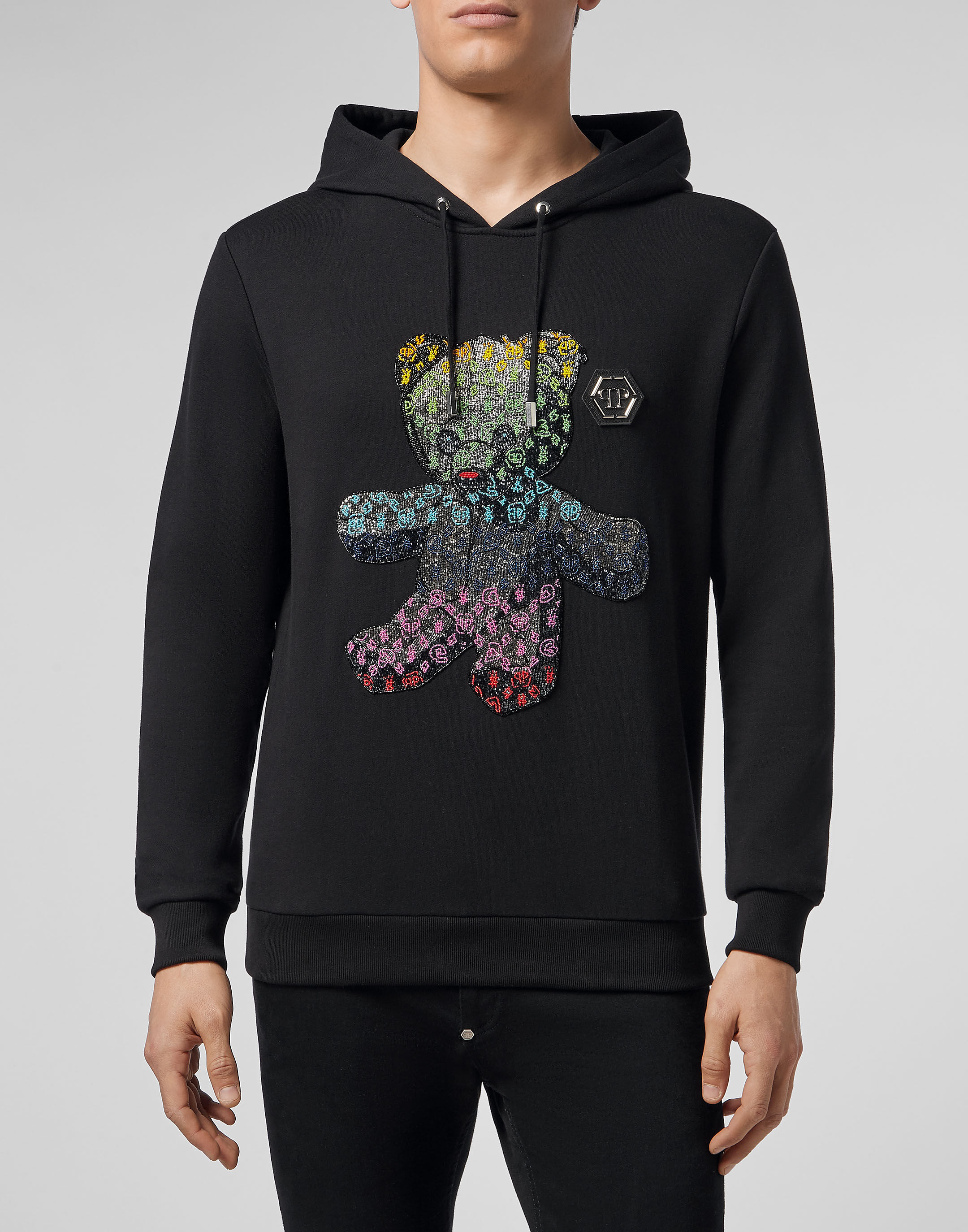 Teddy bear hoodie for men store