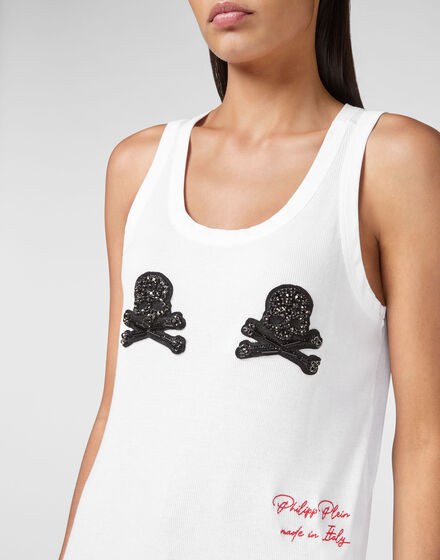 Tank top Crystal Skull with Crystals