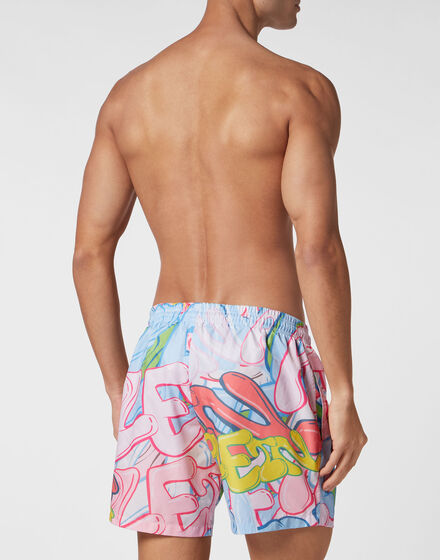 Swim-Trunks Bombing Graffiti