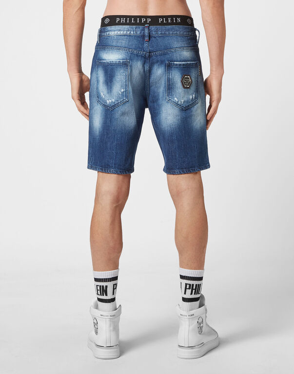 Denim Capri Shorts