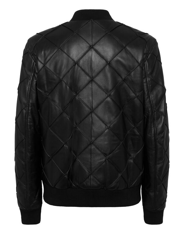 Leather Bomber LS