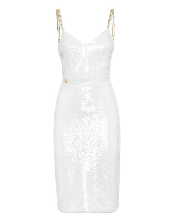 Midi Dress with Crystals