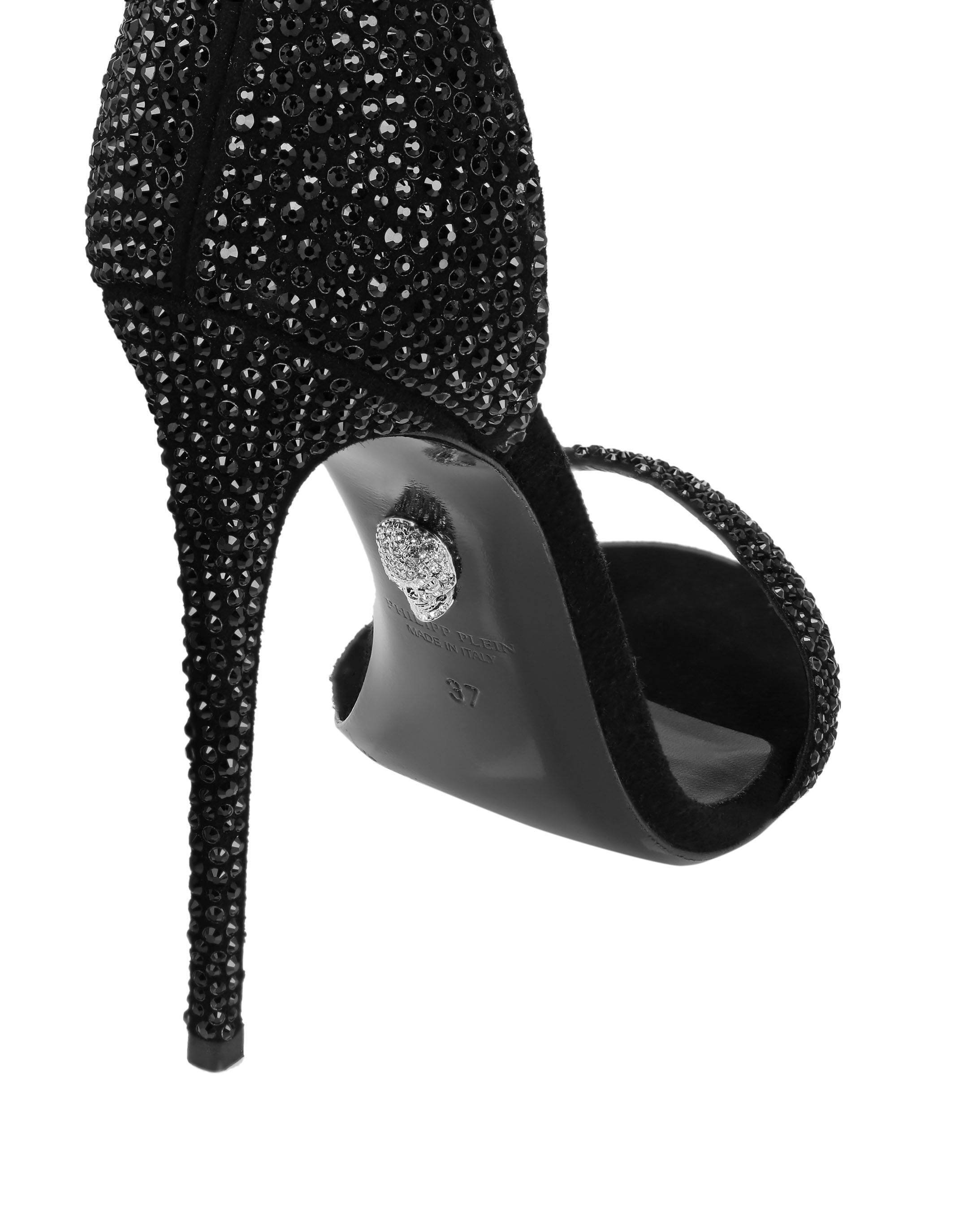 crystal black heels