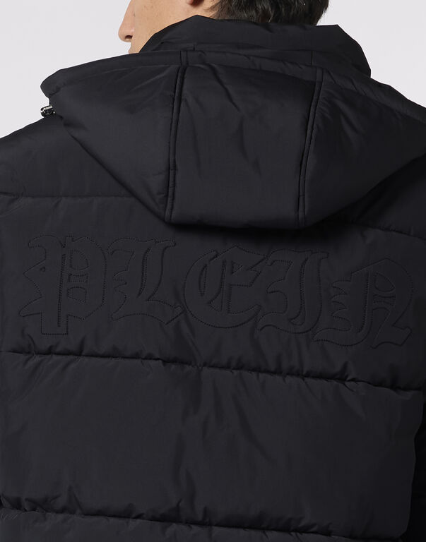 Nylon Puffer Jacket Gothic Plein