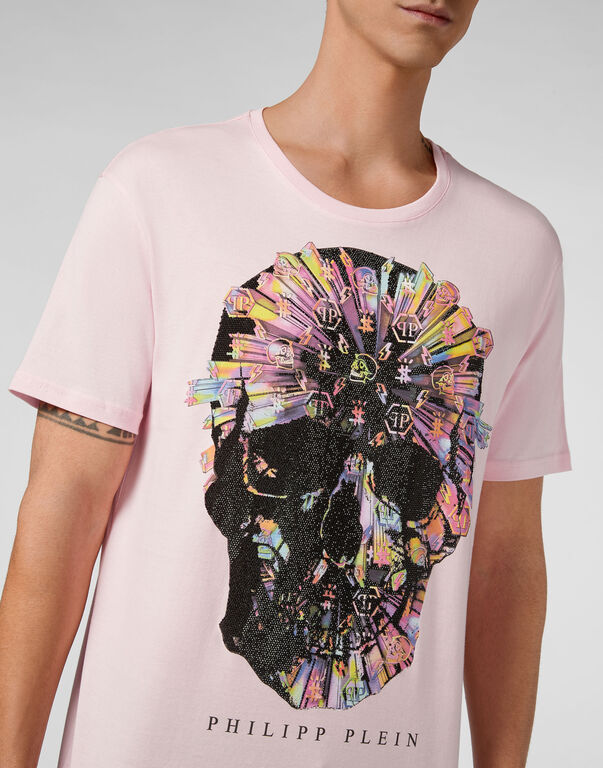 T-shirt Round Neck SS Colorful Skull