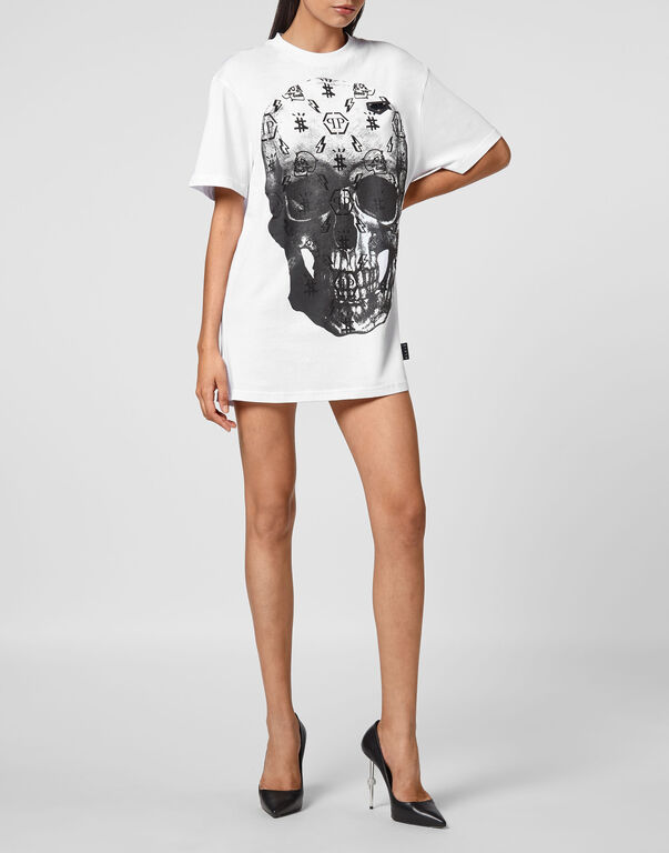 T-shirt Round Neck SS print Skull