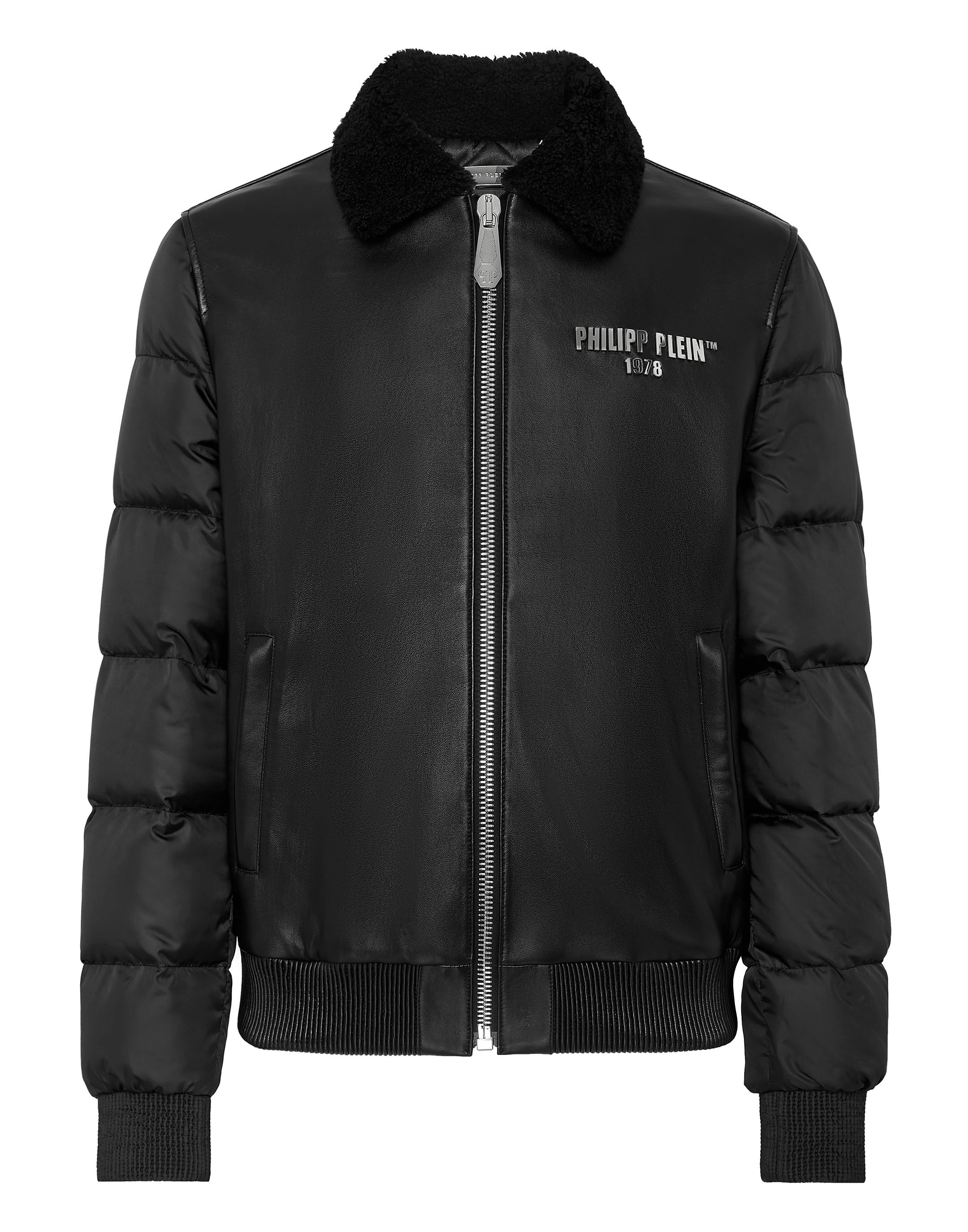 Leather Jacket Philipp Plein Outlet