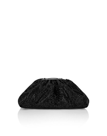 Suede Mini Pillow bag Crystal