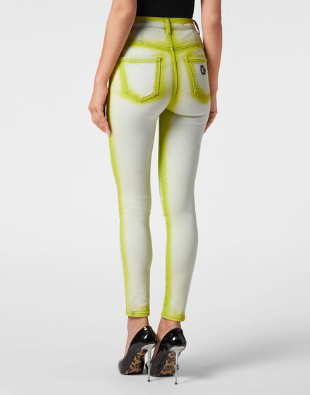 Super High Waist Jeggings Fluo