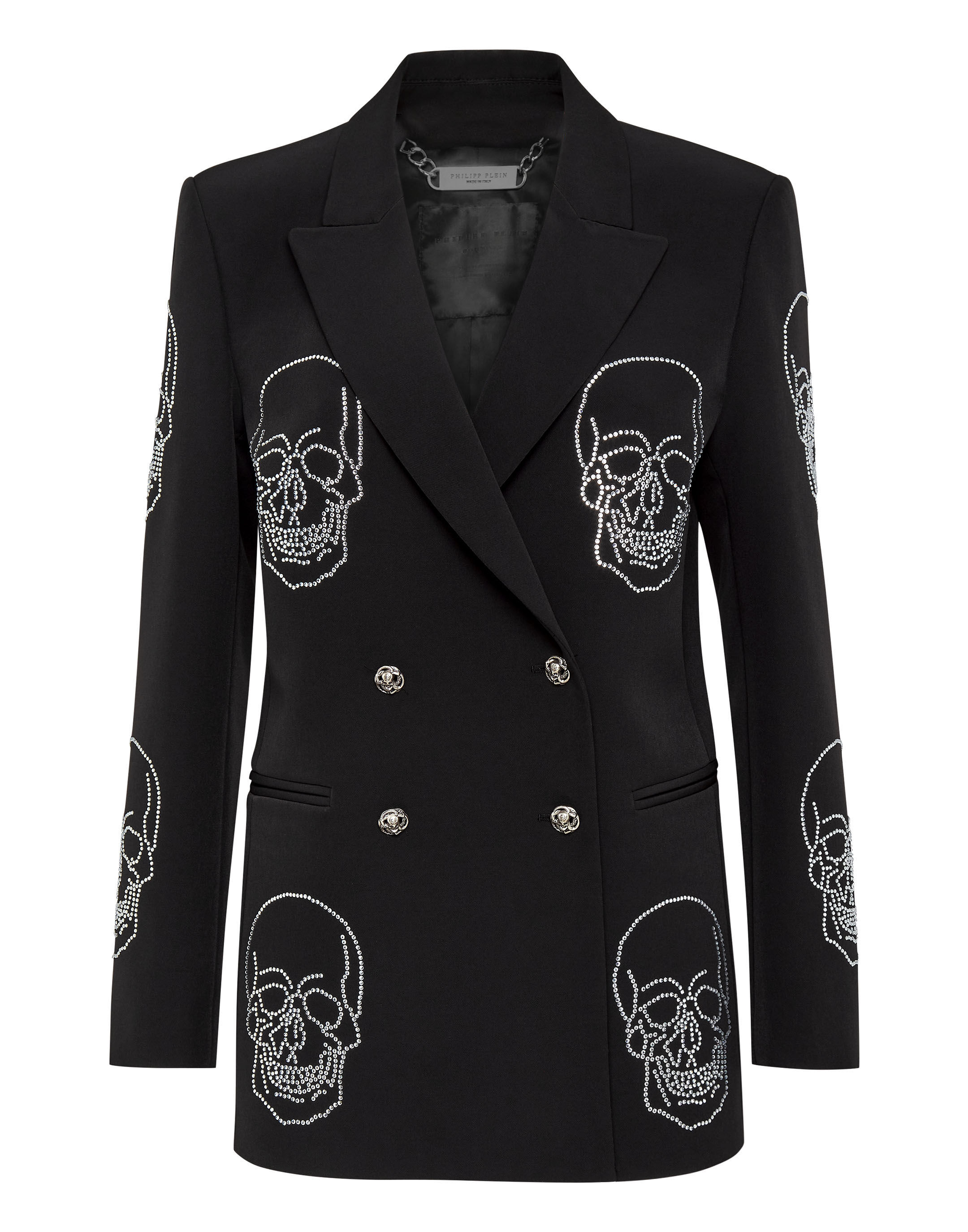 Boxy Blazer Crystal Skull with Crystals | Philipp Plein Outlet