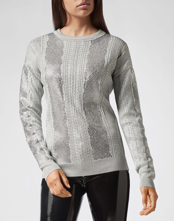 Pullover Round Neck LS Crystal