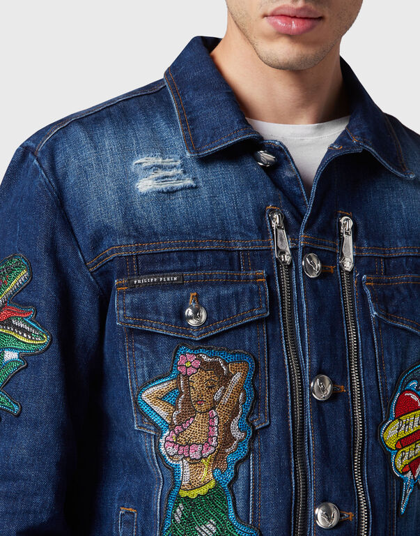 Denim Zip Jacket Hawaii