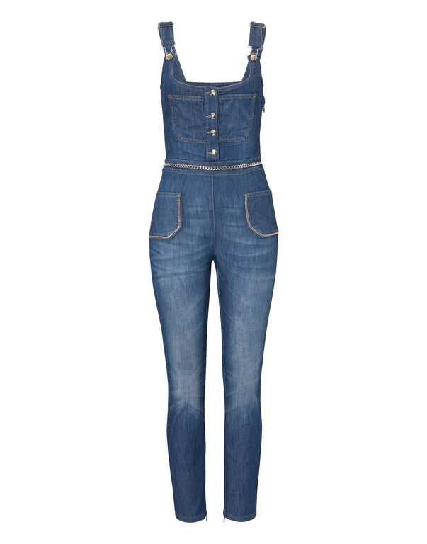 Denim Jumpsuit Fifth Avenue Philipp Plein Outlet