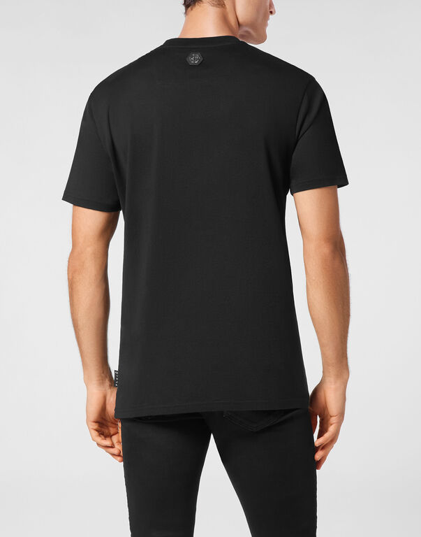 T-shirt Round Neck SS With Patch Skull&Bones