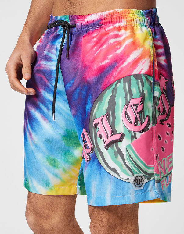Tie-dye Long Swim Boxers Tutti Frutti