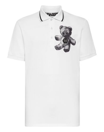 Slim Fit Polo shirt SS Paisley Teddy Bear