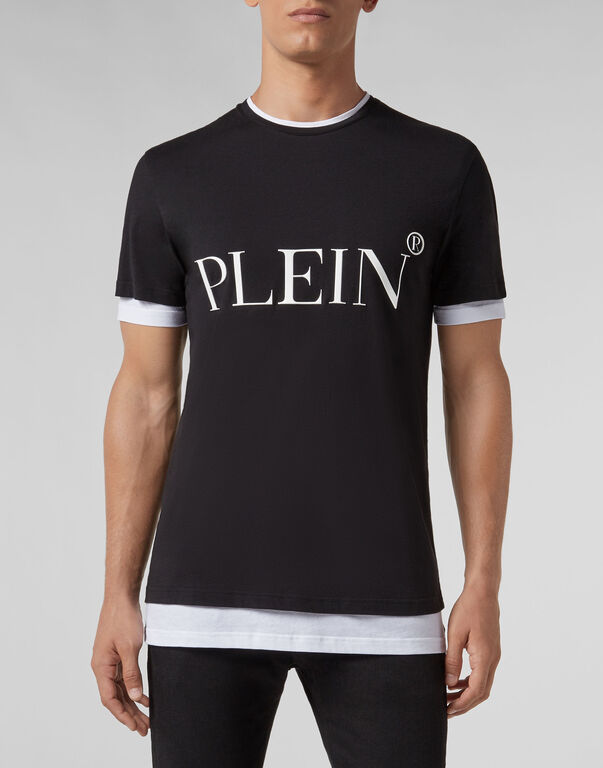 T-shirt Black Cut Round Neck Philipp Plein TM