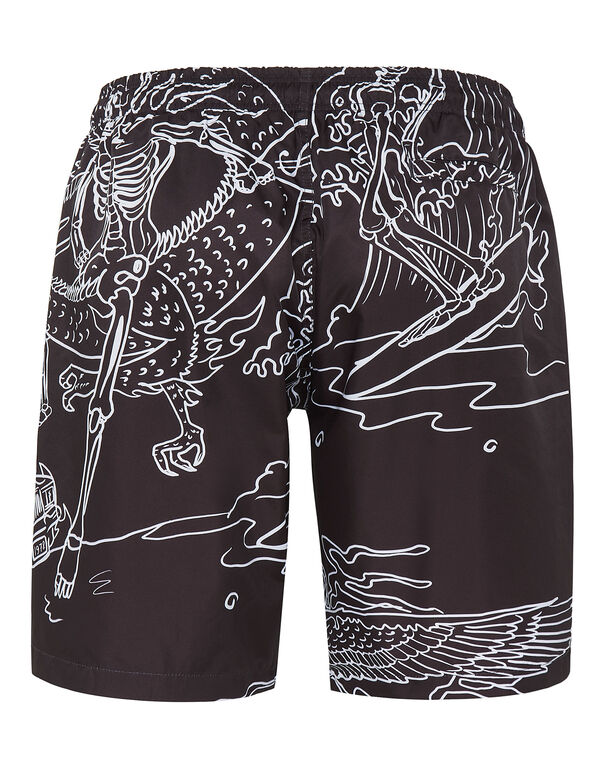 Beachwear Trousers Skeleton tattoo