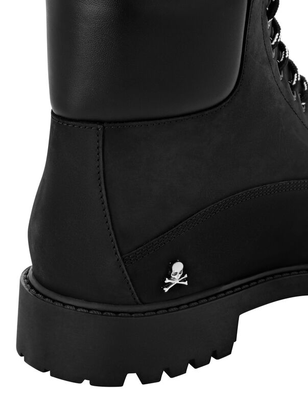 Nabuk Low Flat Boots