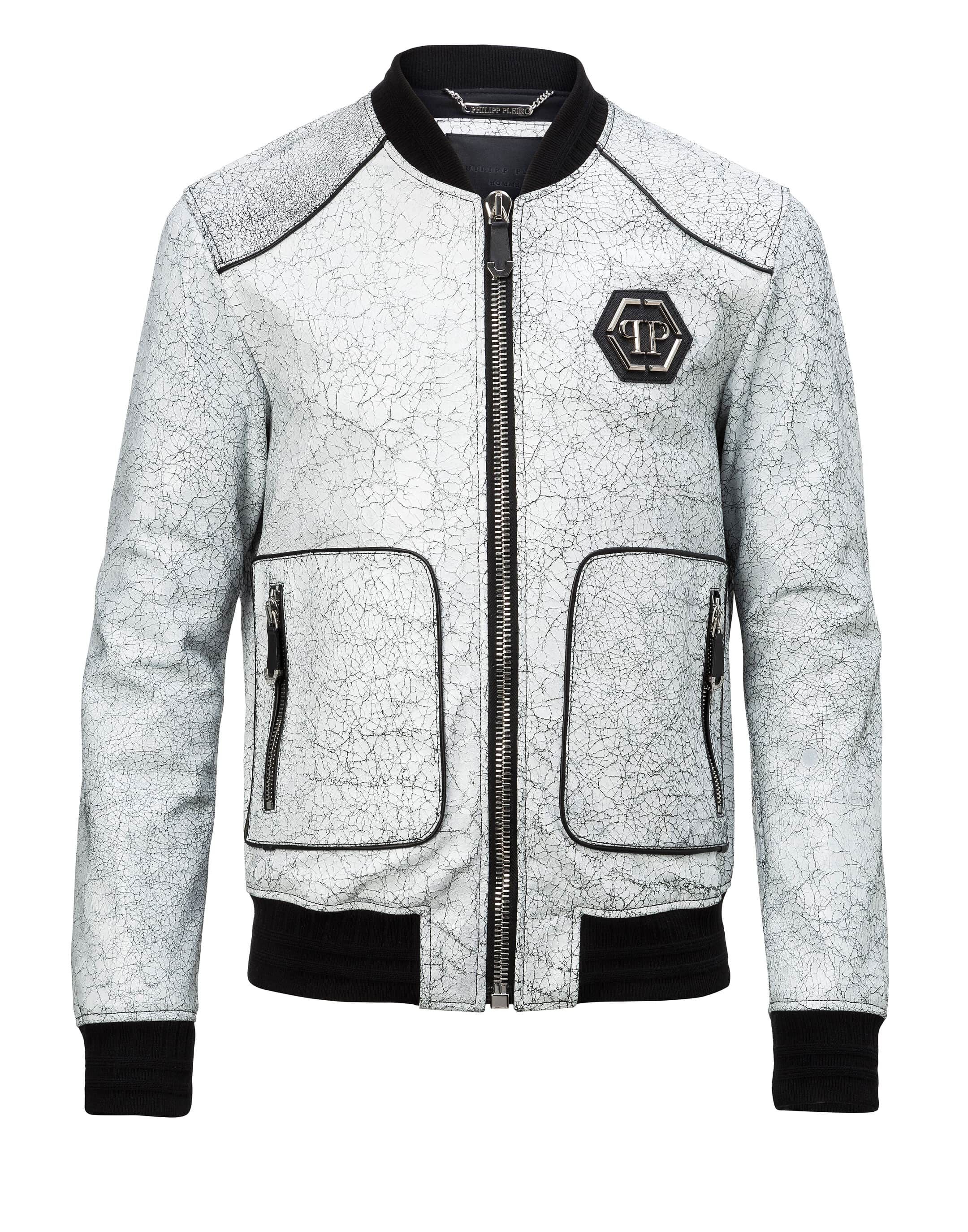 Philipp plein cheap leather jacket men