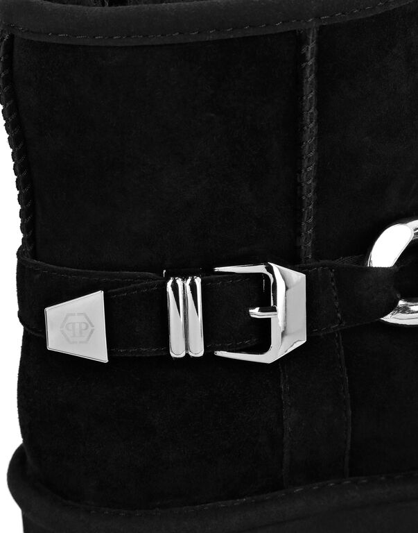 Boots Low Flat Chains