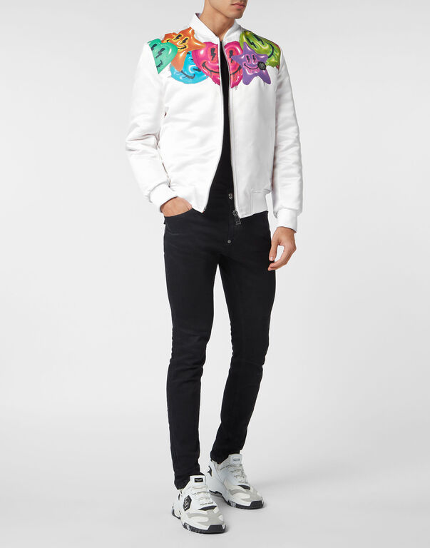 Satin Bomber Smile