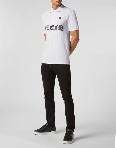 Slim Fit Piquet Polo Shirt SS Gothic Plein