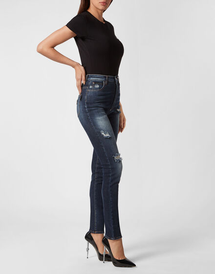 Denim Trousers Super High Waist Jegging