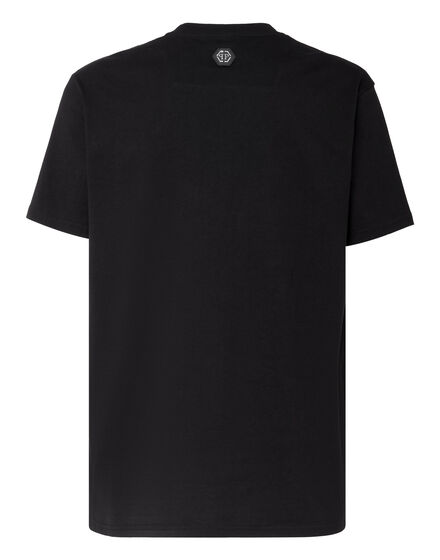 T-shirt Round Neck SS Skull and Plein with Crystals