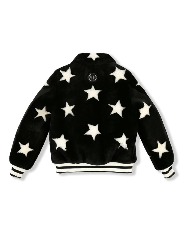 Leather Bomber Stars