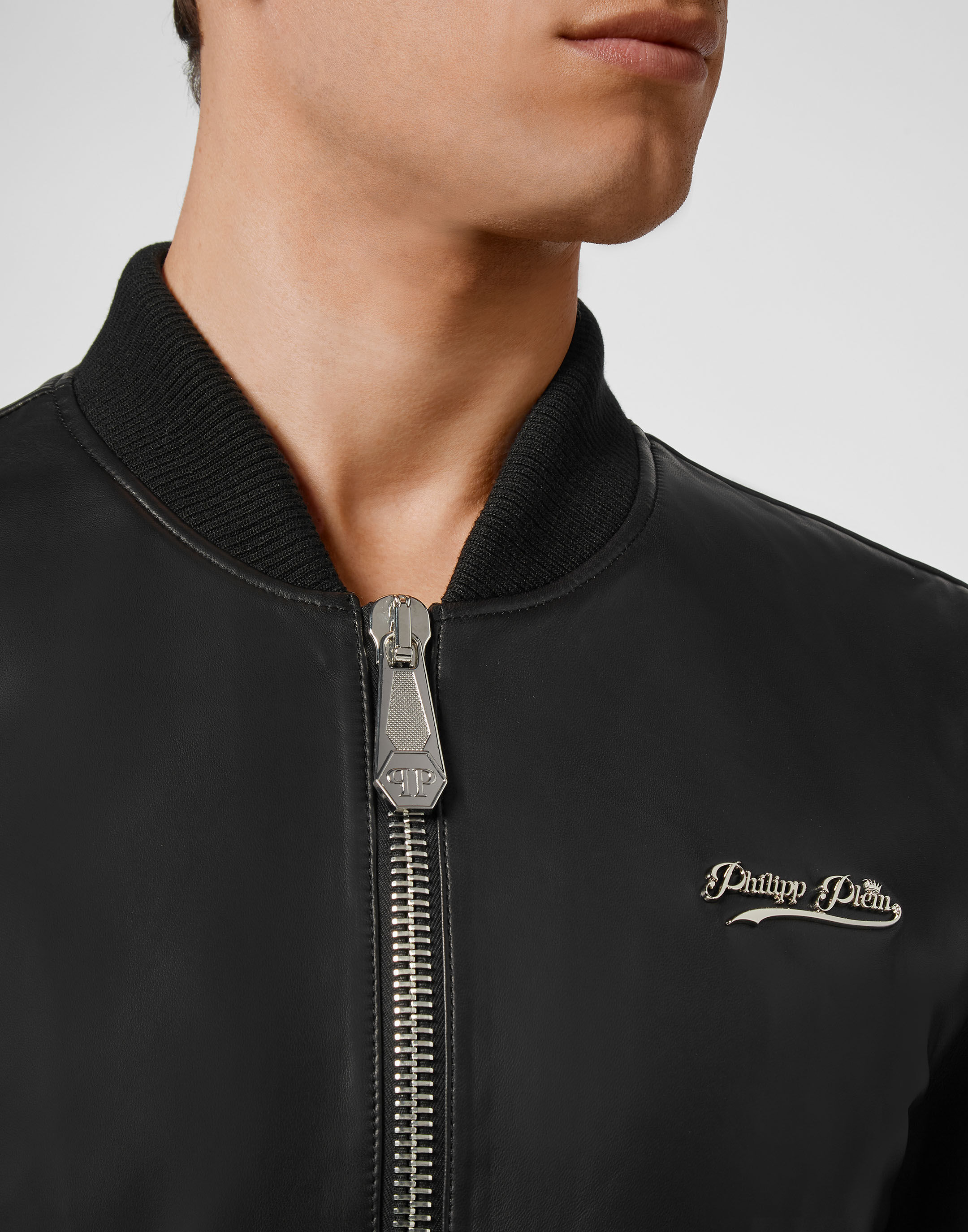 Philippe plein veste new arrivals cuir
