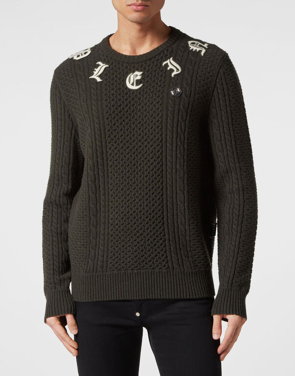 Wool & Cashemere Pullover Round Neck LS