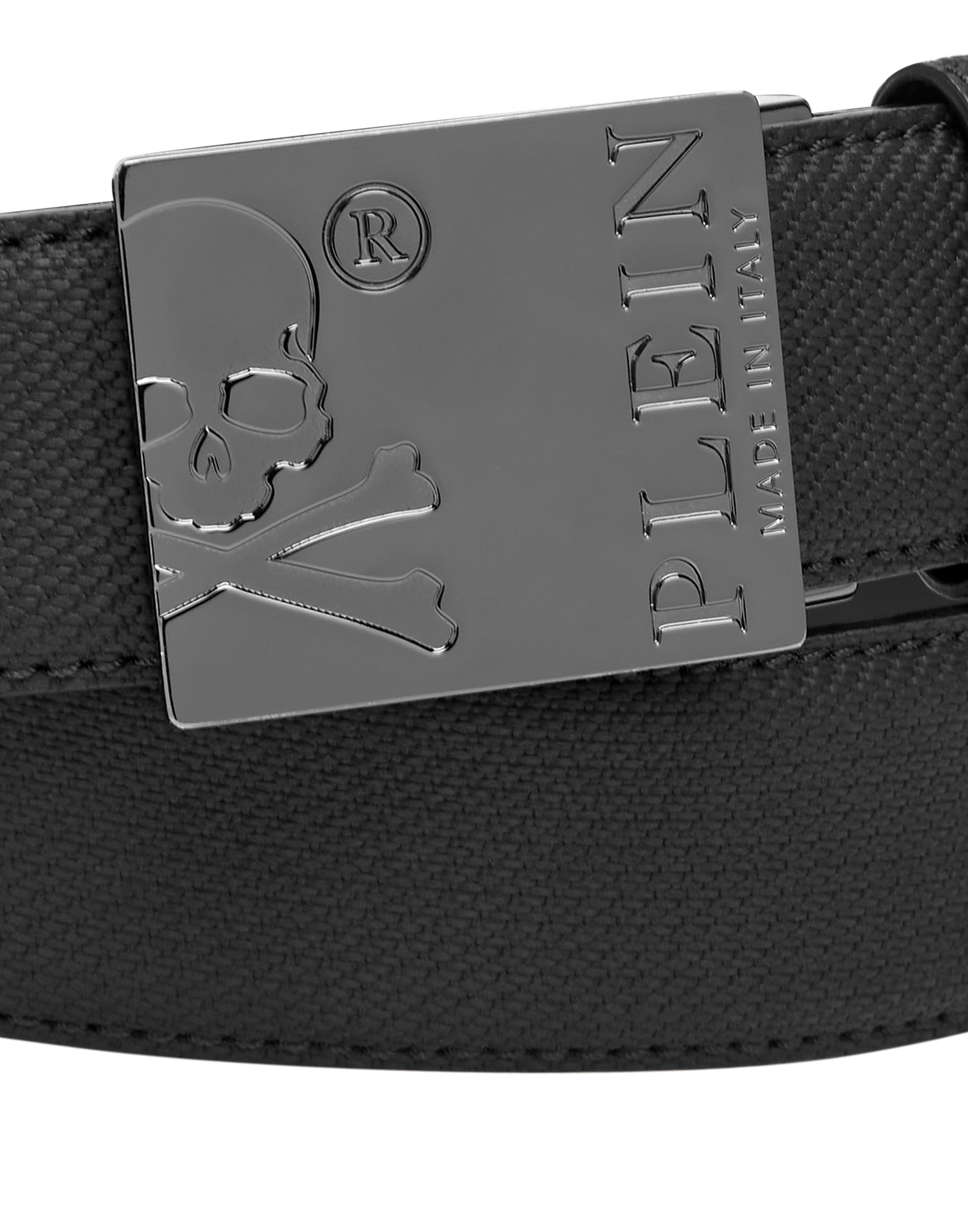 Leather Belt Skull and Plein | Philipp Plein Outlet Leather Belt Skull and Plein | Philipp Plein Outlet