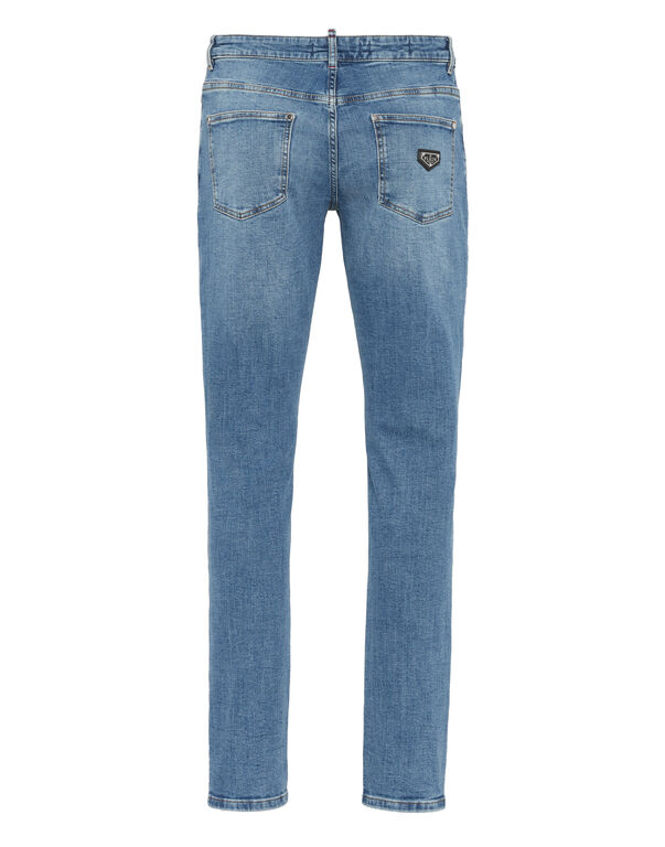 Destroyed Super Straight Cut Jeans Destroyed Super Straight Cut Jeans