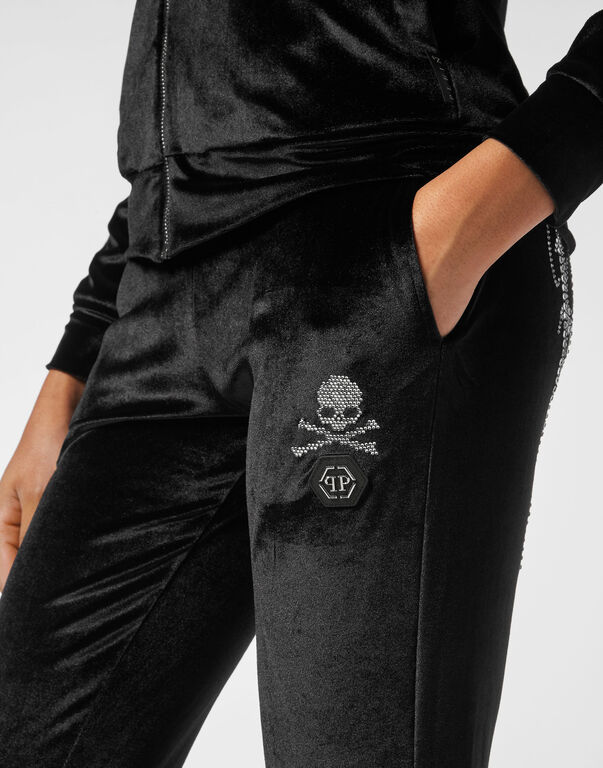 Jogging Pants Gothic Plein with Crystals