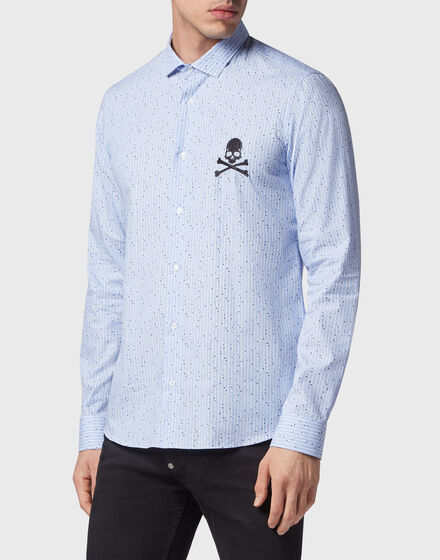 Shirt Sugar Daddy Cut LS Skull&Bones