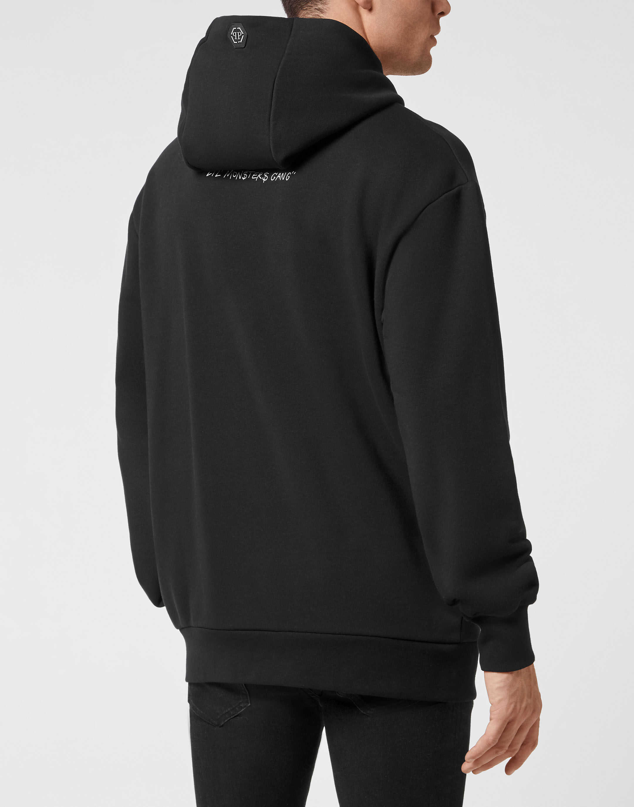 Hoodie sweatshirt Monsters with Crystals Philipp Plein Outlet