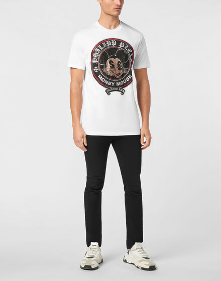 Jersey T-shirt Round Neck SS Strass Money Mouse
