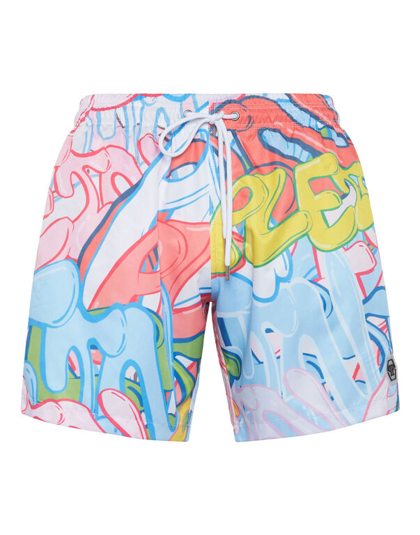 Swim-Trunks Bombing Graffiti
