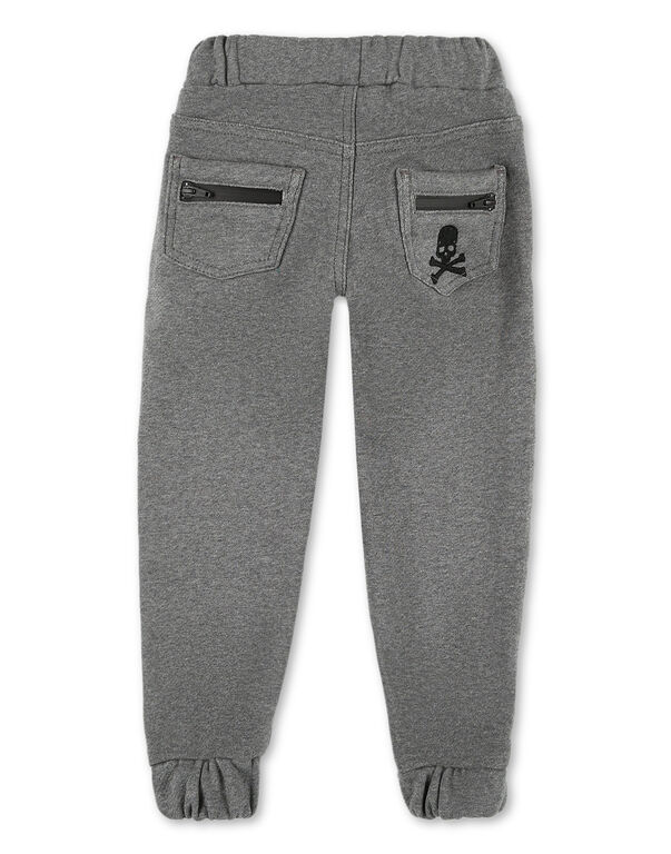 Denim Jogging Trousers Skull