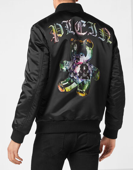 Satin Bomber Teddy Glass