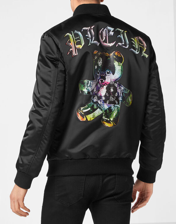 Satin Bomber Teddy Glass