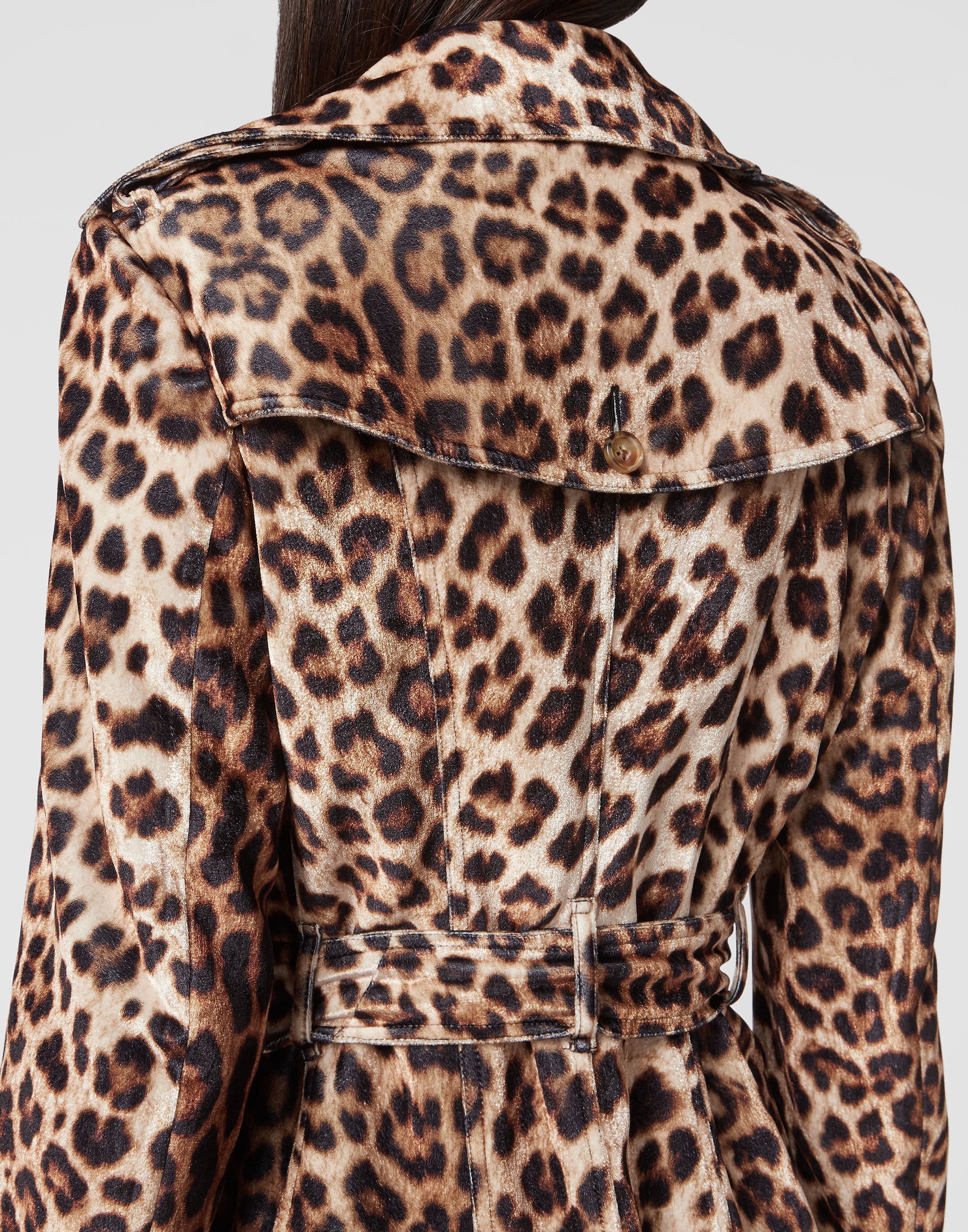 Cheetah cheap trench coat