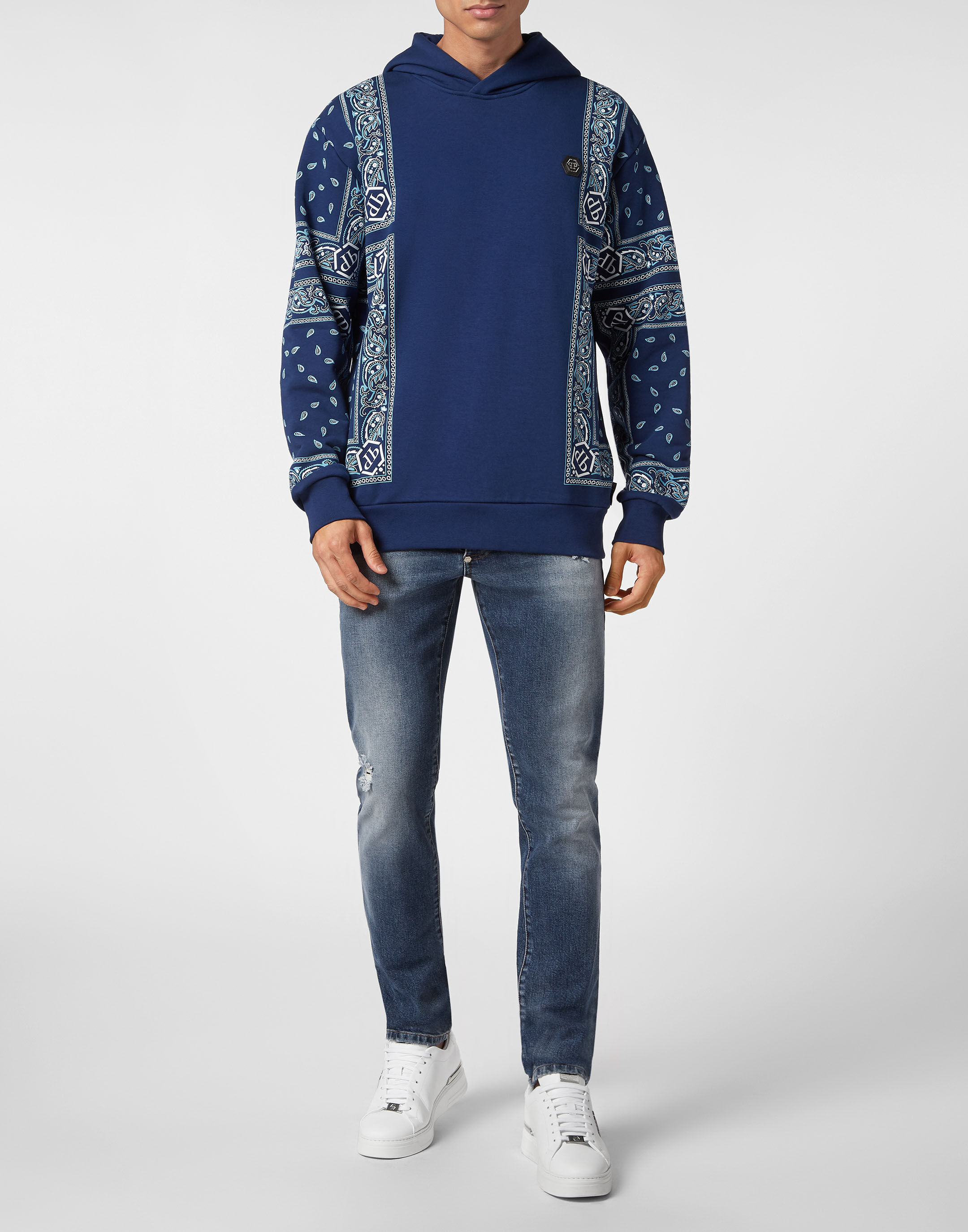 Hoodie sweatshirt Paisley Bandana | Philipp Plein Outlet