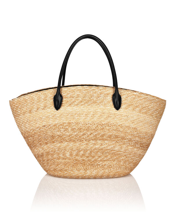 Raffia Handle Bag Gothic Plein