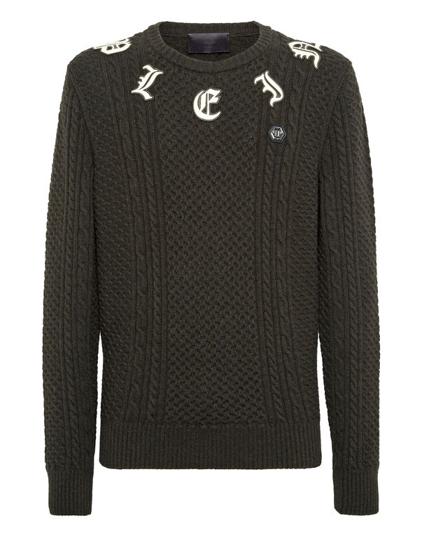 Wool & Cashemere Pullover Round Neck LS