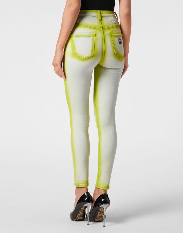 Super High Waist Jeggings Fluo