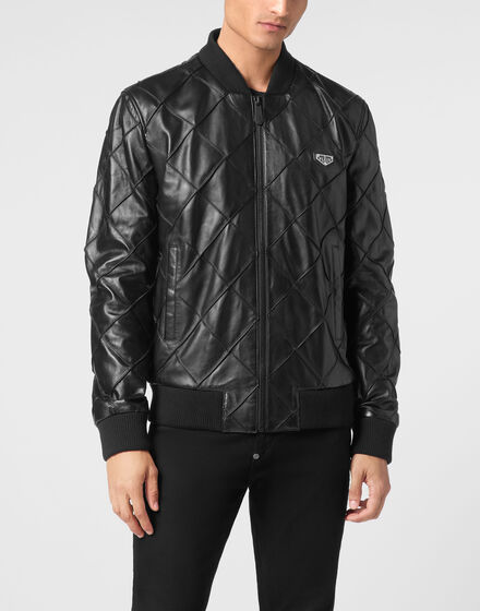 Leather Bomber LS