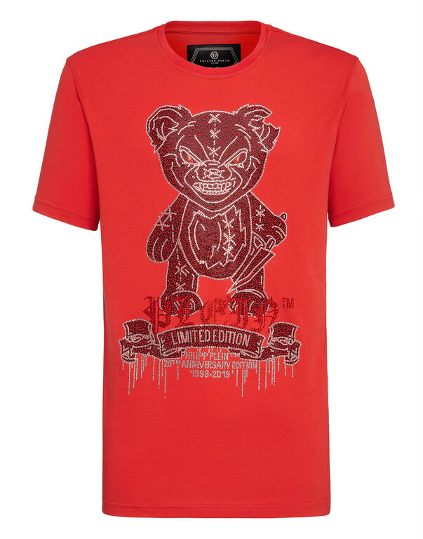 T-shirt Platinum Cut Round Neck Teddy Bear